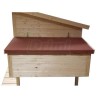 Zateplený kurník pro slepice 182 x 137 x 105 cm
