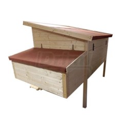 Zateplený kurník pro slepice 182 x 137 x 105 cm
