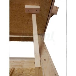 Zateplený kurník pro slepice 182 x 137 x 105 cm