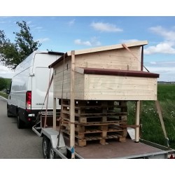 Zateplený kurník pro slepice 182 x 137 x 105 cm