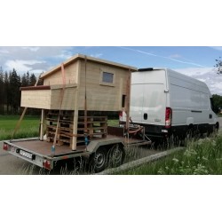 Zateplený kurník pro slepice 182 x 137 x 105 cm