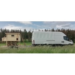 Zateplený kurník pro slepice 182 x 137 x 105 cm