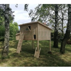 Zateplený kurník pro slepice 182 x 137 x 105 cm