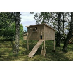 Zateplený kurník pro slepice 182 x 137 x 105 cm