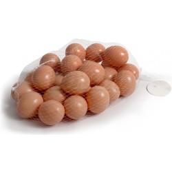 Podkladek  plastový, hnědý, kulatější, dutý, pevný, lehký, pro slepice