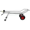 Kafilerní vozík na uhynulá prasata, nerez, 4 kolečka,naviják