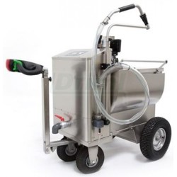 Vozík pro telata MilkBuggy 200 l nerez, pojezd, ohřev bez pasterizace, mixer, dávkování