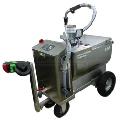 Vozík pro telata MilkBuggy 200 l nerez, pojezd, ohřev bez pasterizace, mixer, dávkování