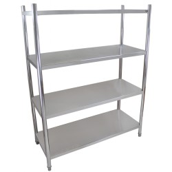 Nerezový regál 4 police