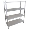Nerezový regál 4 police