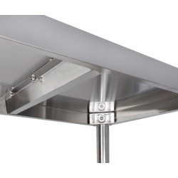 Nerezový regál 4 police