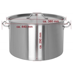 Nerezový hrnec 22 l