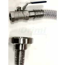 Souprava DN 50 pro stáčení mléka z velkých tanků do konví s 1m hadice