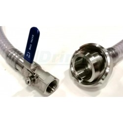 Souprava DN 50 pro stáčení mléka z velkých tanků do konví s 1m hadice