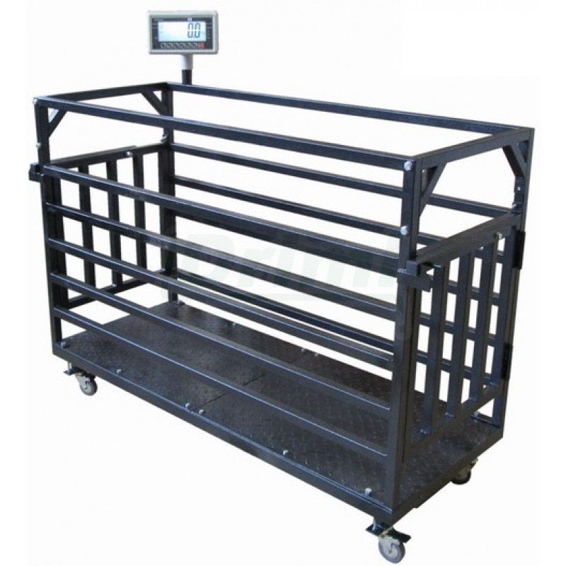 Mobilní váha pro ovce, kozy prasata 150 kg/100g, 60 x 150 x 110 cm , ocel/lak