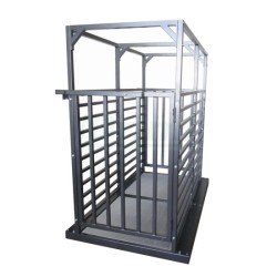 Váha na dobytek 1,5t/0,5kg se zátěžovým roštem, 125x200cm, ocel/lak