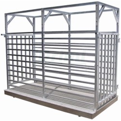 Váha na dobytek 1,5t/0,5kg se zátěžovým roštem, 125x200cm, ocel/lak