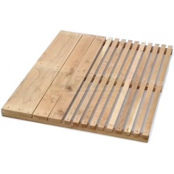 Rošt dřevěný - tvrdé dřevo,  rozměry  90 x 77 x 5 cm, příjemný, teplý, nejvíc prodávaný