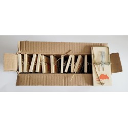 Past na myši dřevěná - balení 12 ks