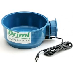 Vyhřívaná miska 600 ml,10W, napájení 5 - 9 V, s upínačem na pletivo