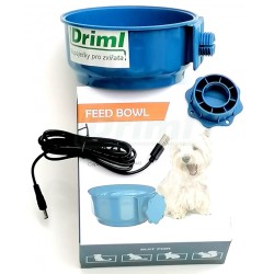 Vyhřívaná miska 600 ml,10W, napájení 5 - 9 V, s upínačem na pletivo