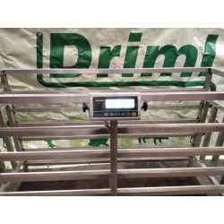 Mobilní víceúčelová plošinová/klecová hliníková váha pro ovce, kozy, prasata atd  150 kg/100g, 60 x 150 x 110 cm , ocel/lak