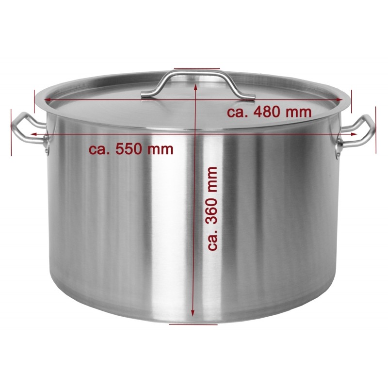 Nerezový hrnec 40 l s poklicí