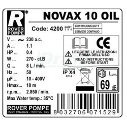 Nerezové čerpadlo obousměrné Novax 14, 14 l/min - 840l/hod do 35°C