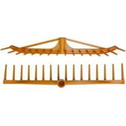 Hrábě na seno, trávu, listí, 16 zubů plastové