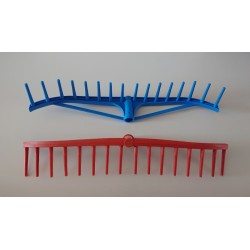 Hrábě na seno, trávu, listí, 16 zubů plastové