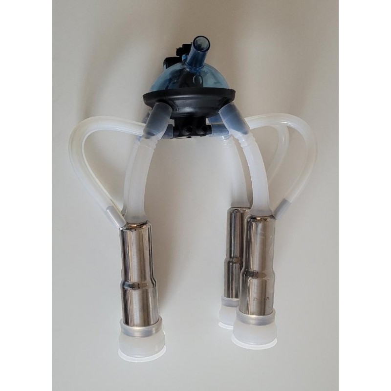 Asynchronní dojicí souprava silikon / nerez,  pro skot