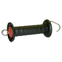 Rukojeť pro ohradníky s háčkem černo/červená