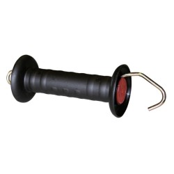 Rukojeť pro ohradníky s háčkem černo/červená