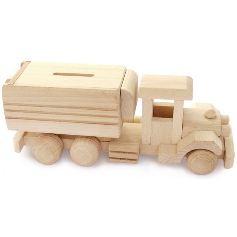 Skříňový náklaďák - pokladnička