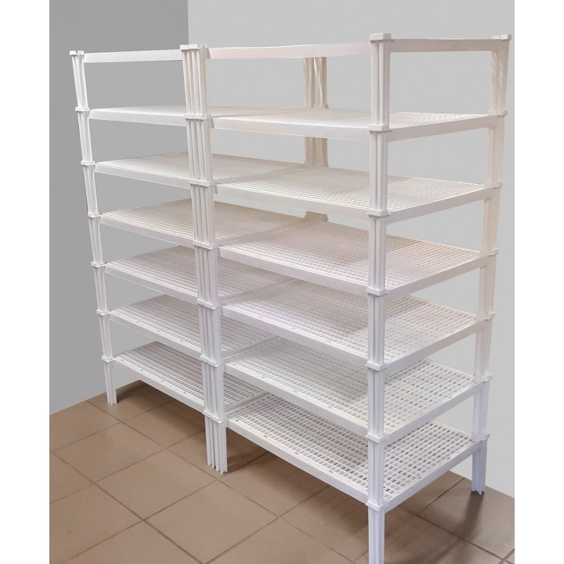 Plastová stohovatelná police 760 x 580 x 210 mm pro ukládání sýrů, masa ...