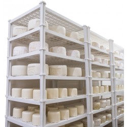 Plastová stohovatelná police 760 x 580 x 210 mm pro ukládání sýrů, masa ...