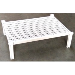 Plastová stohovatelná police 760 x 580 x 150 mm pro ukládání sýrů, masa ...