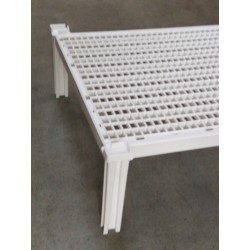 Plastová stohovatelná police 760 x 580 x 150 mm pro ukládání sýrů, masa ...