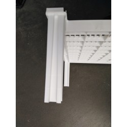 Plastová stohovatelná police 760 x 580 x 150 mm pro ukládání sýrů, masa ...