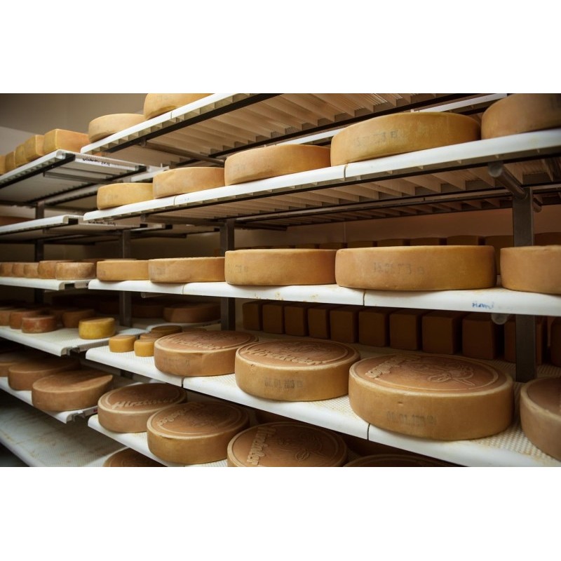 Jednostranný zrací regál na sýry 8 polic 40 x 110 x 190 cm