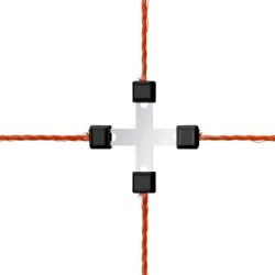 Spojka na lanko Litzclip® 3mm křížová pozink. 5ks/bal