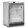 TEFCOLD UR 200 SG. Prosklená nerezová chladicí vitrína skříňová, užitných 119 litrů