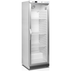 TEFCOLD UR 400 SG. 350 litrů. Prosklená nerezová chladicí vitrína skříňová