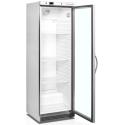TEFCOLD UR 400 SG. 350 litrů. Prosklená nerezová chladicí vitrína skříňová