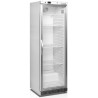 TEFCOLD UR 600 SG. Prosklená nerezová chladicí vitrína skříňová, užitných 570 litrů