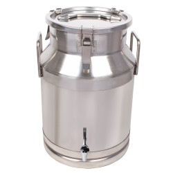 Přepravní nerezová konev s výpustí 30 l