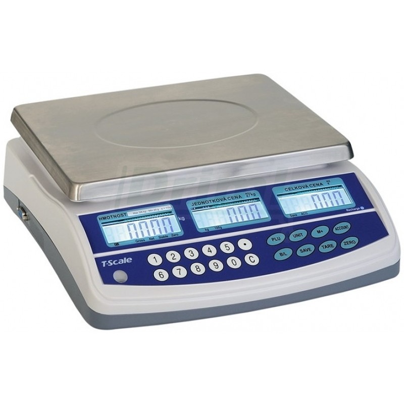Obchodní váha s výpočtem ceny, nízké provedení, TSCALE QTP